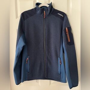 - Men’s Icepeak, Frostburg Performance jacket in blue, size M pockets